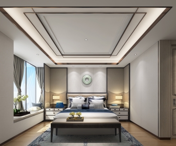 New Chinese Style Bedroom-ID:520955098