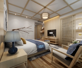 New Chinese Style Bedroom-ID:819813018
