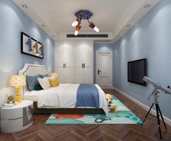 Modern Boy's Room And Son's Room-ID:762244947