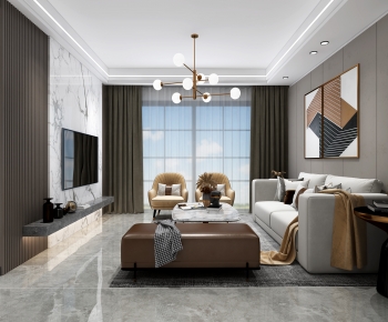 Modern A Living Room-ID:777928825