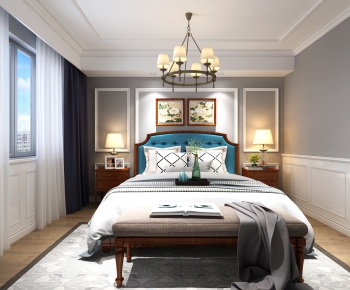 American Style Bedroom-ID:607695102