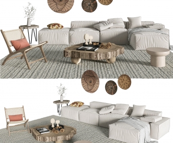 Wabi-sabi Style Sofa Combination-ID:227629905