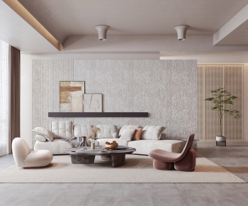 Wabi-sabi Style A Living Room-ID:270272979