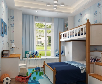 Modern Boy's Room And Son's Room-ID:438266995