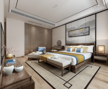 New Chinese Style Bedroom-ID:879965072