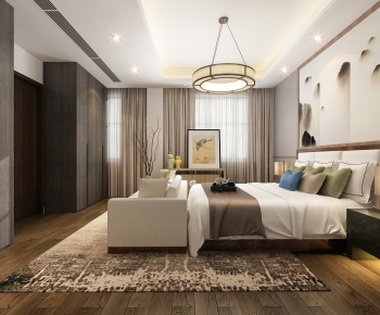 New Chinese Style Bedroom-ID:893487937