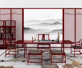 New Chinese Style Tea Tables And Chairs-ID:265519686