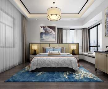 New Chinese Style Bedroom-ID:319048884