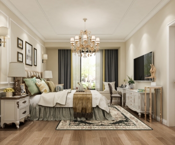 American Style Bedroom-ID:524874936