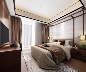 New Chinese Style Bedroom-ID:943736084