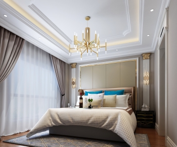 Simple European Style Bedroom-ID:792831904