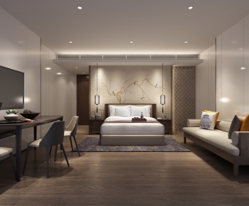 New Chinese Style Bedroom-ID:394776113