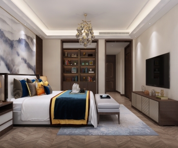 New Chinese Style Bedroom-ID:646523005