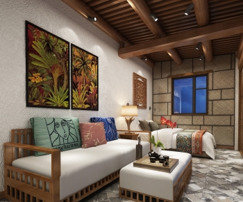 Southeast Asian Style Guest Room-ID:859146124