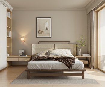 Wabi-sabi Style Bedroom-ID:599195009