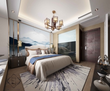 New Chinese Style Bedroom-ID:787828926