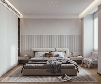 Modern Wabi-sabi Style Bedroom-ID:912451983