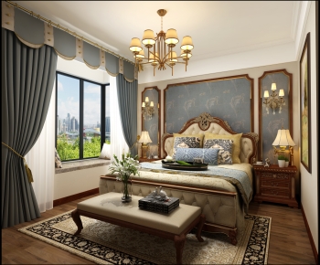 European Style Bedroom-ID:933856965