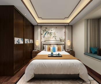 New Chinese Style Bedroom-ID:506647113