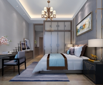 New Chinese Style Bedroom-ID:587847959