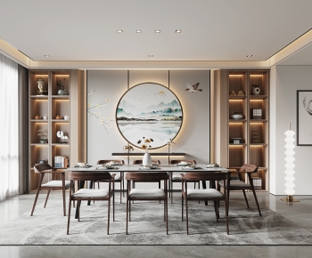 New Chinese Style Dining Room-ID:264823912