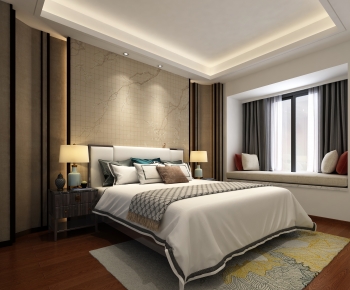 New Chinese Style Bedroom-ID:243165975