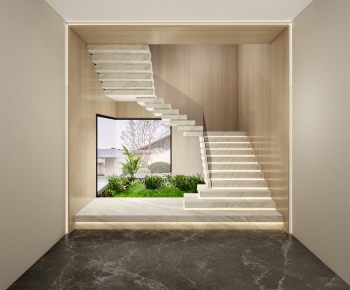 Modern New Chinese Style Stairwell-ID:154042963