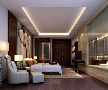 New Chinese Style Bedroom-ID:610789064