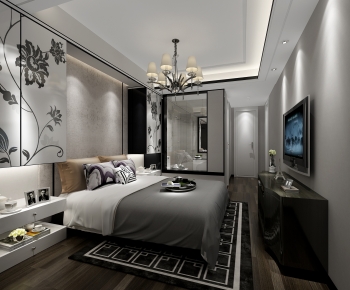 New Chinese Style Bedroom-ID:322501907