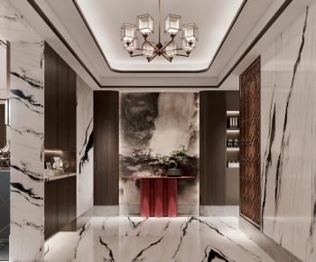 New Chinese Style Hallway-ID:496175052