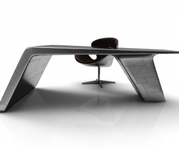 Modern Computer Desk And Chair-ID:227525955