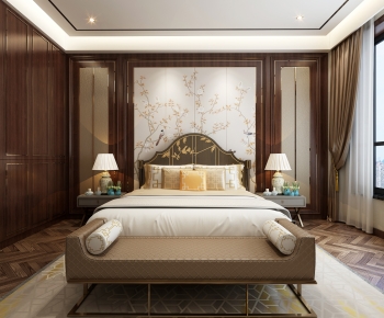 New Chinese Style Bedroom-ID:481091029