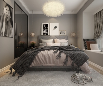 Nordic Style Bedroom-ID:557641037