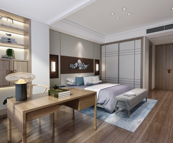 New Chinese Style Bedroom-ID:539865026