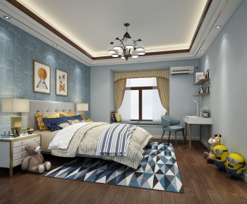 Modern Boy's Room And Son's Room-ID:644874102