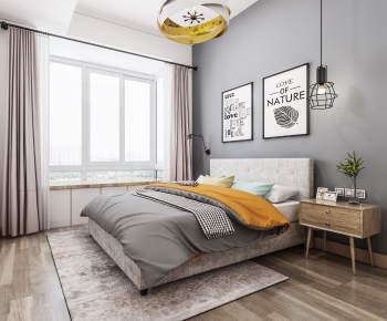 Nordic Style Bedroom-ID:655474905