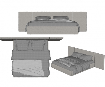 Modern Double Bed-ID:450516947