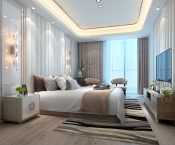 New Chinese Style Bedroom-ID:697859057