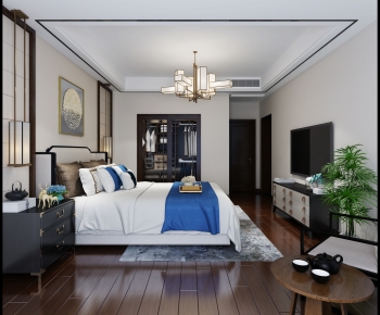 New Chinese Style Bedroom-ID:159292945