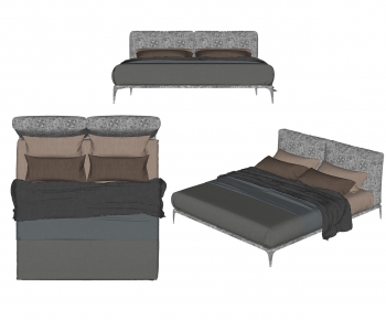 Modern Double Bed-ID:276654015