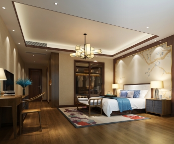 New Chinese Style Bedroom-ID:981578841