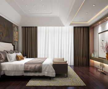 New Chinese Style Bedroom-ID:308017021