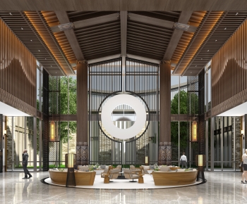 New Chinese Style Lobby Hall-ID:600867996