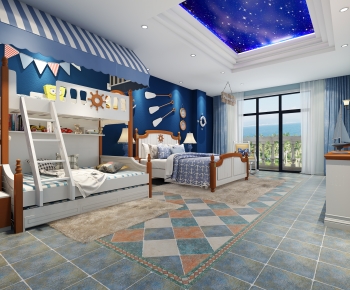Mediterranean Style Bedroom-ID:319386016