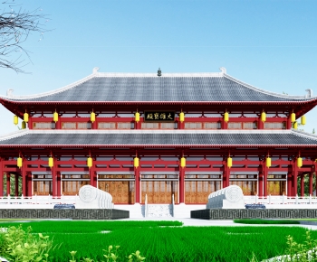 Chinese Style Ancient Architectural Buildings-ID:907965901