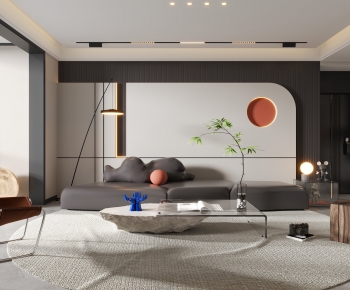 Modern A Living Room-ID:888468983