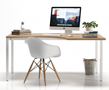 Modern Computer Desk And Chair-ID:167843102