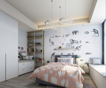 Nordic Style Girl's Room Daughter's Room-ID:464412936