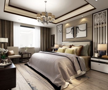 New Chinese Style Bedroom-ID:795569412