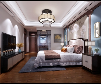 New Chinese Style Bedroom-ID:716332911